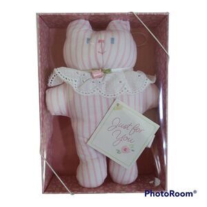 Vintage Hallmark Plush Scented Sachet Bear Kensington Garden Fragrance Pink